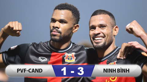  Kết quả PVF-CAND 1–3 Ninh Bình: Ninh Bình xây chắc ngôi đầu